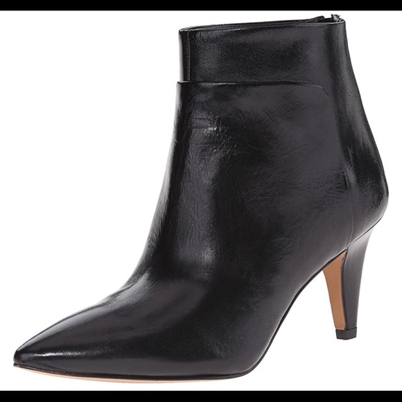 Ninewest JINXIE pointy toe leather bootie - Picture 1 of 7